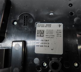 Thumbnail 8: 2011 PORSCHE CAYENNE HYBRID 958 FRONT INTERIOR ROOF DOME LIGHT w/SWITCHES(Black)