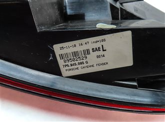 Thumbnail 6: 2011-2014 PORSCHE CAYENNE (958) LEFT DRIVER OUTER TAILLIGHT BRAKE LIGHT LAMP