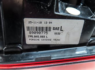 Thumbnail 6: 2011-2014 PORSCHE CAYENNE (958) LEFT DRIVER REAR INNER TAILLIGHT LIGHT LAMP