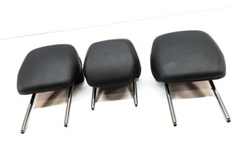 Thumbnail 2: 11-18 PORSCHE CAYENNE (958 970 G1) REAR LEFT RIGHT CENTER HEADREST SET 3 (Black)