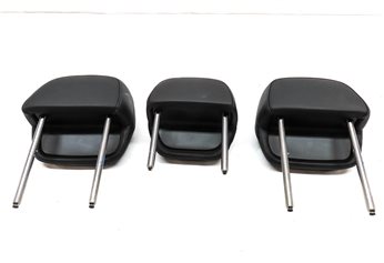 Thumbnail 6: 11-18 PORSCHE CAYENNE (958 970 G1) REAR LEFT RIGHT CENTER HEADREST SET 3 (Black)