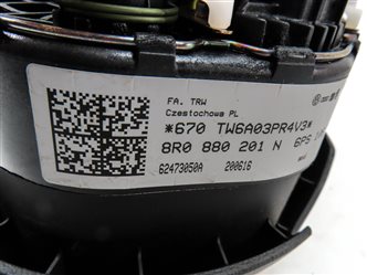 Thumbnail 6: 13-17 AUDI Q5 SQ5 (B8 8R) 3-SPOKE SPORT STEERING WHEEL AIRBAG AIR BAG (Black)