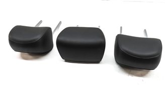 Thumbnail 4: 11-17 AUDI Q5 SQ5 (B8 8R) REAR LEFT RIGHT & CENTER HEADREST SET 3 (Black)
