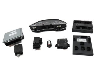 Thumbnail 3: 16-17 AUDI Q5 (B8 8R) 3.0L SUPER IGNITION SPEEDOMETER ENGINE MODULE & KEY SET8