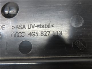 Thumbnail 6: 2012 AUDI A6 (C7 4G) REAR BUMPER LICENSE PLATE MOUNT BRACKET