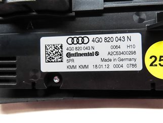 Thumbnail 6: 12-15 AUDI A6 S6 A7 S7 (C7) FRONT HEATER A/C TEMPERATURE CONTROL (HEATED SEAT)