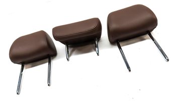 Thumbnail 3: 12-18 AUDI A6 A7 S6 S7 RS7 (C7 4G8) REAR LEFT CENTER RIGHT HEADREST SET (Brown)