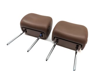 12-18 AUDI A6 A7 S6 S7 RS7 (C7 4G8) FRONT LEFT & RIGHT SEAT HEADREST SET (Brown)