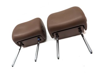 Thumbnail 3: 12-18 AUDI A6 A7 S6 S7 RS7 (C7 4G8) FRONT LEFT & RIGHT SEAT HEADREST SET (Brown)