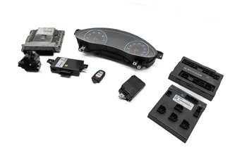 12 AUDI A6 C7 4G 3.0 SUPER CGXB ECM BCM IGNITION IMMOBILIZER BODY MODULE KEY SET