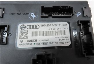 Thumbnail 6: 12 AUDI A6 C7 4G 3.0 SUPER CGXB ECM BCM IGNITION IMMOBILIZER BODY MODULE KEY SET