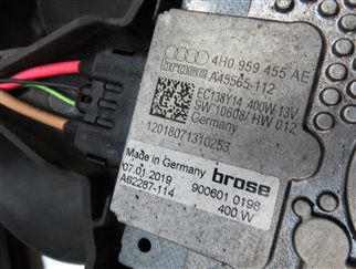 Thumbnail 8: 12-18 AUDI A6 A7 (C7) 3.0L SUPERCHARGED ENGINE - RADIATOR COOLING FAN w/ SHROUD
