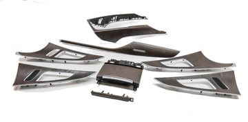 2012 AUDI A6 (C7 4G) INTERIOR DASH CONSOLE FRONT REAR DOOR TRIM SET (Ash Wood)