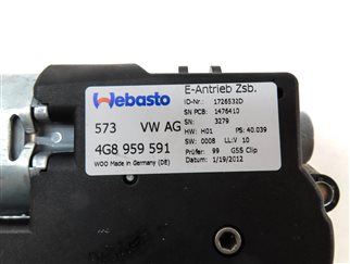 Thumbnail 7: 2012-2018 AUDI A6 A7 S6 S7 (C7 4G8) SUNROOF SUN ROOF WINDOW MOTOR
