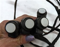 Thumbnail 4: 14 BMW 650i GRAN COUPE (F06) REAR PARK ASSIST PDC SENSOR SET/4 w/HARNESS(White)
