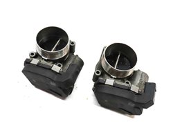 08-18 BMW 550i 650i 750i B6 B7 M5 M6 X5 X6 4.4L TWIN TURBO THROTTLE BODY SET 2