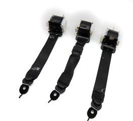 14 BMW 650i GRAN COUPE F06 REAR LEFT/CENTER/RIGHT SEATBELT RETRACTOR SET(Black)