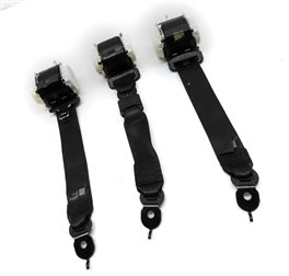 Thumbnail 3: 14 BMW 650i GRAN COUPE F06 REAR LEFT/CENTER/RIGHT SEATBELT RETRACTOR SET(Black)