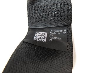 Thumbnail 7: 14 BMW 650i GRAN COUPE F06 REAR LEFT/CENTER/RIGHT SEATBELT RETRACTOR SET(Black)