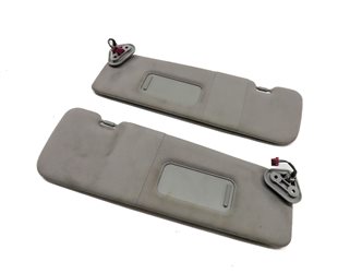 12-19 BMW 640i 650i M6 (F06 F12) FRONT LEFT & RIGHT SUN VISOR SHADE SET (Grey)