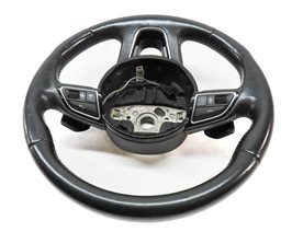 Thumbnail 4: 13-17 AUDI Q5 Q7 SQ5 B8 8R 4M 3 SPOKE STEERING WHEEL w/ SWITCH BUTTONS & PADDLES