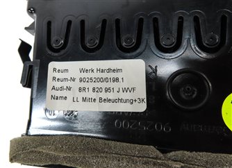 Thumbnail 7: 2014 AUDI Q5 (B8 8R) FRONT CENTER DASH HEAT AIR AC HVAC VENT (Black)