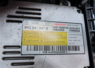 Thumbnail 8: 13-17 AUDI Q5 SQ5 (B8 8R) RIGHT PASSENGER XENON HID AFS ADAPTIVE CURVE HEADLIGHT