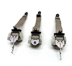 Thumbnail 4: 2011 BMW 740i (F02) REAR LEFT/CENTER/RIGHT SEATBELT RETRACTOR SET/3 (Oyster)