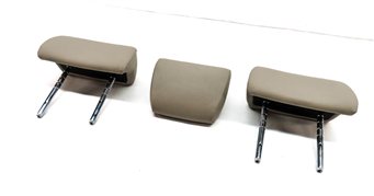 2011 BMW 740i (F02) REAR LEFT/CENTER/RIGHT HEADREST HEAD REST SET/3 (Oyster)