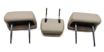 Thumbnail 6: 2011 BMW 740i (F02) REAR LEFT/CENTER/RIGHT HEADREST HEAD REST SET/3 (Oyster)