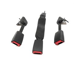 Thumbnail 2: 2011 BMW 740i (F02) REAR LEFT/CENTER/RIGHT SEAT BELT BUCKLE RECEIVER SET/3 BLACK
