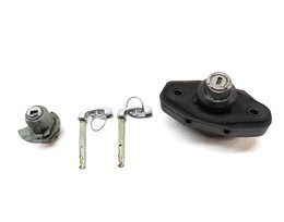 Thumbnail 2: 11 BMW 740i (F02) FRONT LEFT DRIVER DOOR & TRUNK LOCK CYLINDER w/2 SKELETON KEY
