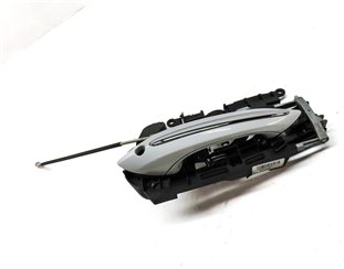 Thumbnail 3: 09-15 BMW 740i 750i 760i (F01 F02 F04) LEFT FRONT EXTERIOR DOOR HANDLE (White)