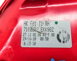 Thumbnail 6: 09-12 BMW 7 SERIES (F01) RIGHT PASSENGER REAR OUTER TAILLIGHT BRAKE LIGHT LAMP