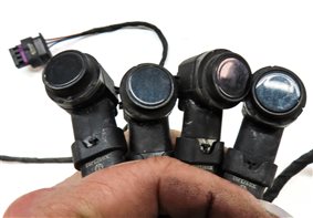 Thumbnail 5: 2012 AUDI A8 (D4 4H) REAR PDC PARK ASSIST SENSOR SET 4 w/ WIRING HARNESS