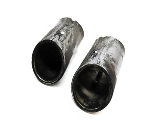 2011-2012 AUDI A8 (D4 4H) REAR LEFT & RIGHT MUFFLER EXHAUST TIP SET-2
