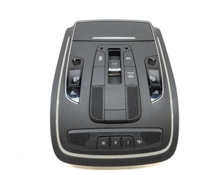 Thumbnail 4: 2012 AUDI A8 (D4 4H) FRONT CENTER ROOF PRIMARY DOME LIGHT w/ BUTTONS (Black)