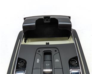 Thumbnail 5: 2012 AUDI A8 (D4 4H) FRONT CENTER ROOF PRIMARY DOME LIGHT w/ BUTTONS (Black)
