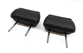 11-15 AUDI A8 S8 (D4 4H) REAR 2ND ROW LEFT & RIGHT SEAT HEADREST SET 2 (Black)