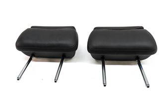 Thumbnail 2: 11-15 AUDI A8 S8 (D4 4H) REAR 2ND ROW LEFT & RIGHT SEAT HEADREST SET 2 (Black)