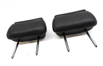 Thumbnail 3: 11-15 AUDI A8 S8 (D4 4H) REAR 2ND ROW LEFT & RIGHT SEAT HEADREST SET 2 (Black)