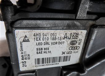 Thumbnail 8: 2011-2014 AUDI A8 (D4 4H) LEFT DRIVER DRL LED HEADLIGHT LIGHT LAMP (OPT 8EY)