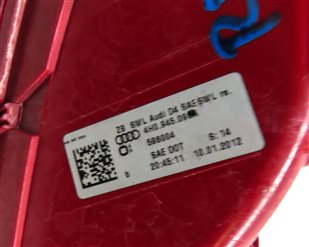 Thumbnail 6: 2011-2014 AUDI A8 S8 (D4 4H) RIGHT PASSENGER REAR LED TAILLIGHT BRAKE LIGHT LAMP