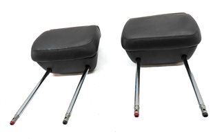 Thumbnail 2: 12-18 AUDI A8 S8 D4 4H FRONT LEFT DRIVER & RIGHT PASSENGER HEADREST SET2 (Black)