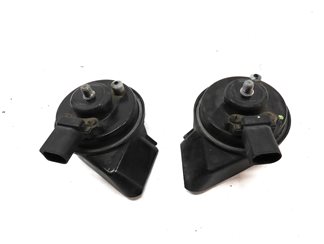 Thumbnail 3: 2007-2015 AUDI Q7 R8 (4L 4S) HIGH & LOW TONE NOTE SIGNAL SAFETY HORN SET-2