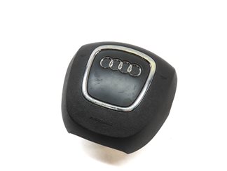 2011-2015 AUDI Q7 (4L) LEFT DRIVER STEERING WHEEL SRS AIRBAG AIR BAG (BLACK)