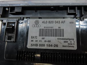 Thumbnail 8: 2011 AUDI Q7 (4L) FRONT DASH HVAC A/C HEATER CLIMATE CONTROL PANEL