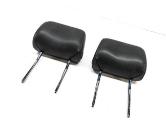 08-15 AUDI A3 A6 Q7 S6 (8P C7 4L) FRONT LEFT & RIGHT SEAT HEADREST SET-2 (Black)