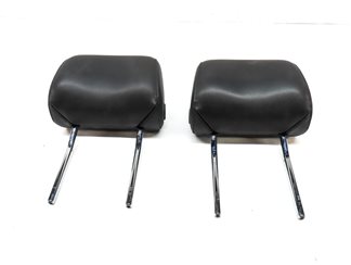 Thumbnail 2: 08-15 AUDI A3 A6 Q7 S6 (8P C7 4L) FRONT LEFT & RIGHT SEAT HEADREST SET-2 (Black)