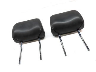Thumbnail 3: 08-15 AUDI A3 A6 Q7 S6 (8P C7 4L) FRONT LEFT & RIGHT SEAT HEADREST SET-2 (Black)